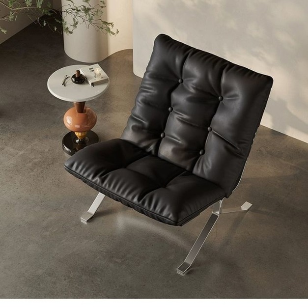 【海小特系列】意式極簡休閒椅高靠背椅家用懶人單人沙發椅