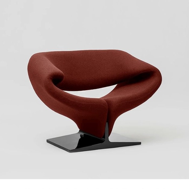 【海小特系列】設計師款-絲帶椅 異形定型綿休閒客廳洽談椅創意網紅飄帶椅