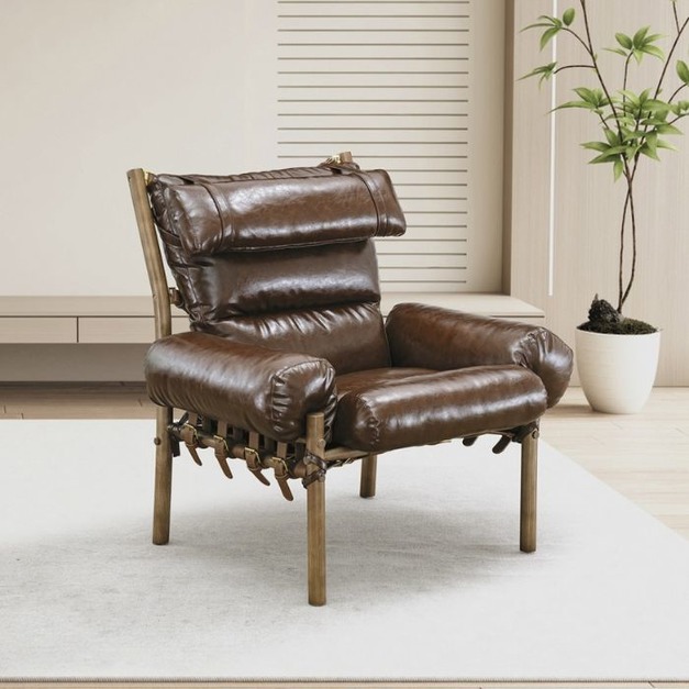 【海小特系列】設計師款-戴爾椅 復古中古風單人沙發椅家用客廳酒店民宿休閒椅