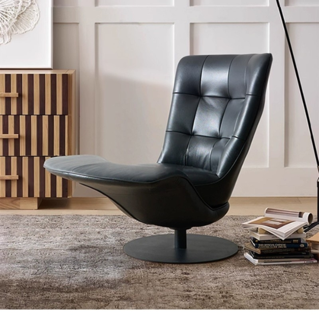 【海小特系列】意式簡約多功能旋轉扶手椅極簡風別墅客廳休閒椅躺椅