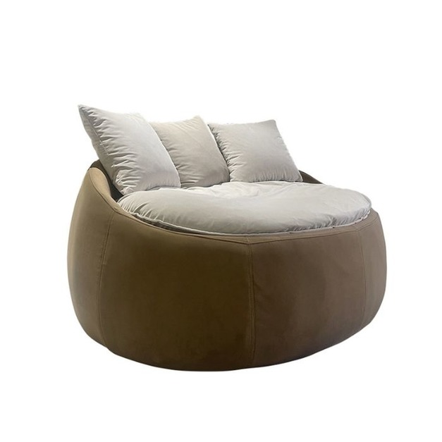 【海小特系列】簡約科技絨圓椅 極簡風家用陽臺時尚休閒椅