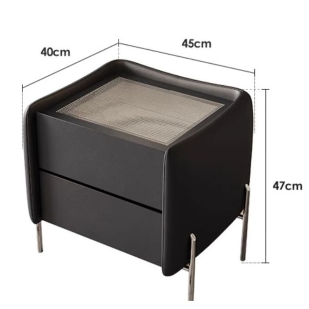 【唯綺系列】簡約時尚臥室床頭櫃極簡風家用儲物櫃