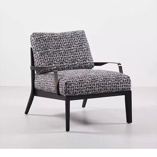 【海小特系列】意式極簡扶手椅客廳休閒簡約洽談室單人沙發椅