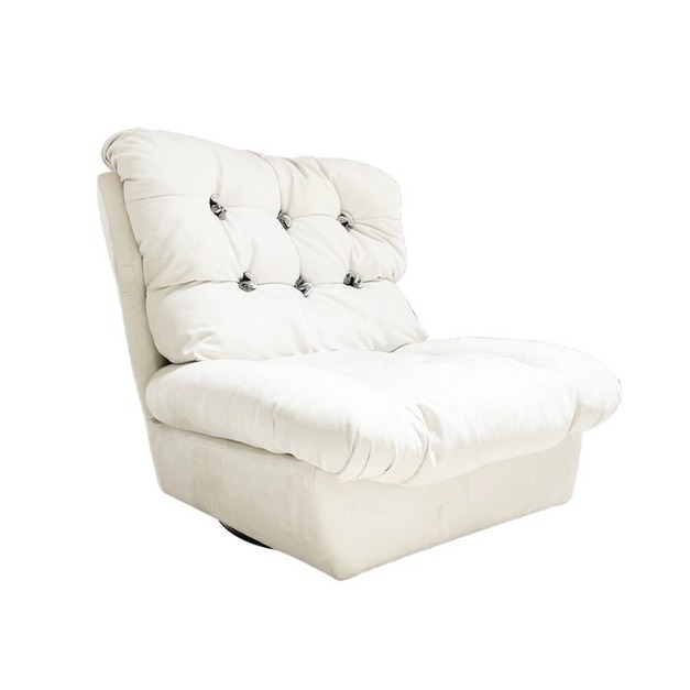 【海小特系列】設計師款-雲朵轉椅 極簡風家用陽臺磨砂布羽絨休閒椅