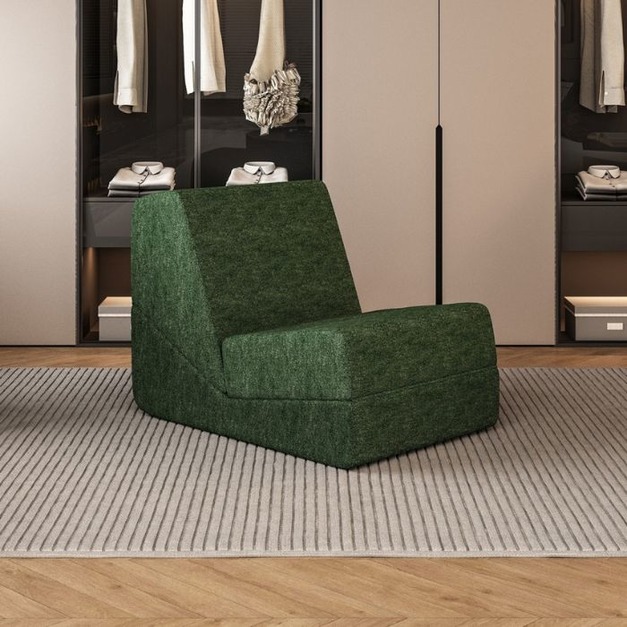 【海小特系列】極簡風家用摺疊沙發椅客廳臥室陽臺單人休閒椅