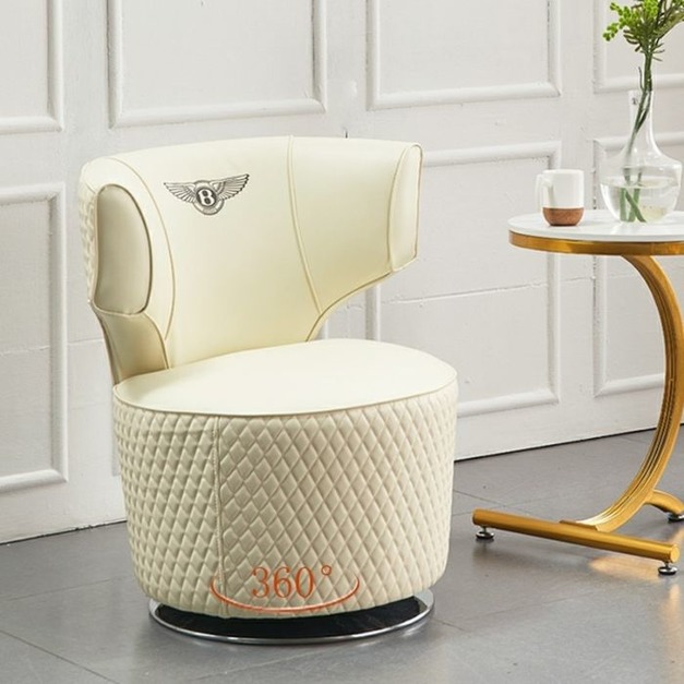 意式極簡懶人可旋轉優質皮藝休閒椅 賓利休閒椅