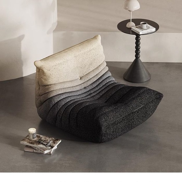 【海小特系列】設計師款-Togo毛毛蟲 簡約客廳漸變針織布懶人休閒椅