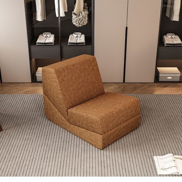 【海小特系列】極簡風家用摺疊沙發椅客廳臥室陽臺單人休閒椅