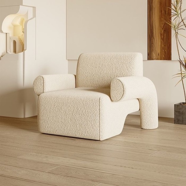 莫蘭迪時尚休閒椅設計師創意款單人休閒椅 8060#-136