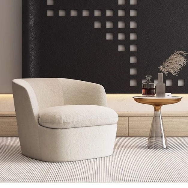 【海小特系列】簡約單人椅創意網紅休閒椅極簡風客廳陽臺臥室懶人椅