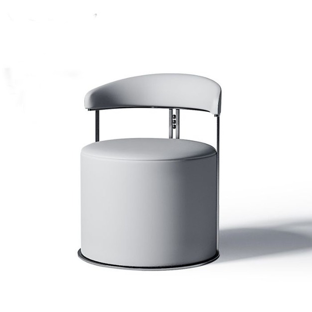 【摩登奢居系列】極簡風皮藝椅（灰鋼）