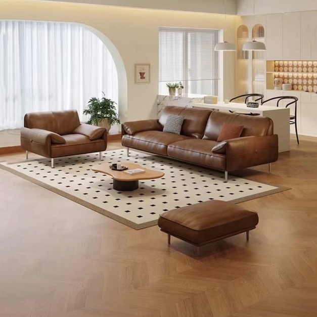 大象耳朵沙發 復古油蠟 生態真皮 中古風