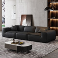 【摩登奢居系列】設計師款-大黑牛沙發 生態真皮沙發_1
