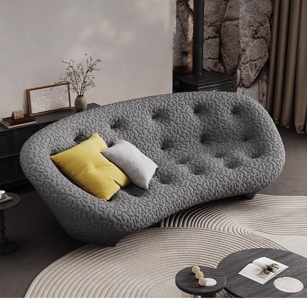 【海小特系列】設計師款-Ploum貝殼沙發 創意極簡3D針織布定型沙發