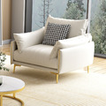 【哥斯圖系列】輕奢風格 免洗科技布 組合沙發（奶油色-乳膠）_3