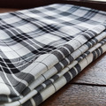 Chiffon Plaid經典白黑格紋涼感純棉雪紡紗_8