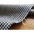 經典黑白千鳥格 棉x喀什米爾 冬日彈性磨毛布_3