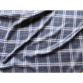 微光 灰黑窗型格 羊毛與超細莫代爾棉 絲光棉 斜紋布_9