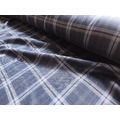 微光 灰黑窗型格 羊毛與超細莫代爾棉 絲光棉 斜紋布_4