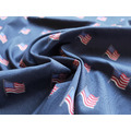 藏青色 美國小旗幟印花 涼感尼龍 斜紋彈性布_1