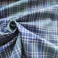 漫步輕井澤 棉麻格紋雪紡紗