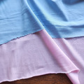 輕柔花瓣 高支數 膠原蛋白 天絲棉 素面布 - 櫻花粉/水藍_9
