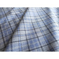 [2碼]英式灰藍調格紋 高支數純棉布_3
