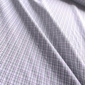高支數絲光棉 緹花緞紋 純棉漸層英式格紋-白酒紅灰色_3