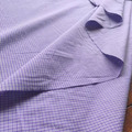 粉紫細格紋高支數絲光棉_1