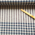 亞麻系列 灰藍色調 條子格紋_6