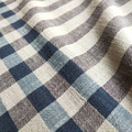 亞麻系列 灰藍色調 條子格紋_3