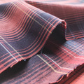 ScarletDusk 赤暮格紋 單面磨毛 漸層格紋布