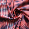 ScarletDusk 赤暮格紋 單面磨毛 漸層格紋布_3