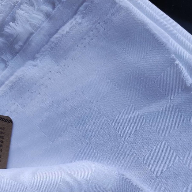 棋盤格紋純棉絲光緞2碼