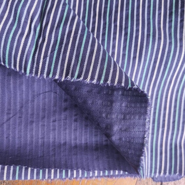 靛藍 | 100%棉 緹花與緞紋