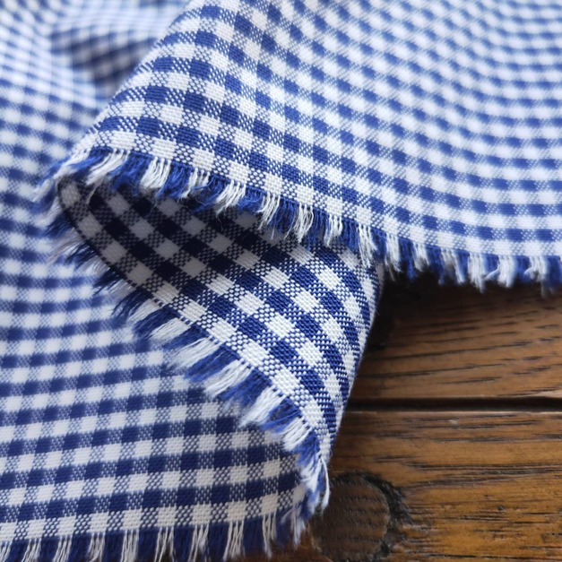 寶藍 | 格紋彈性布 3碼