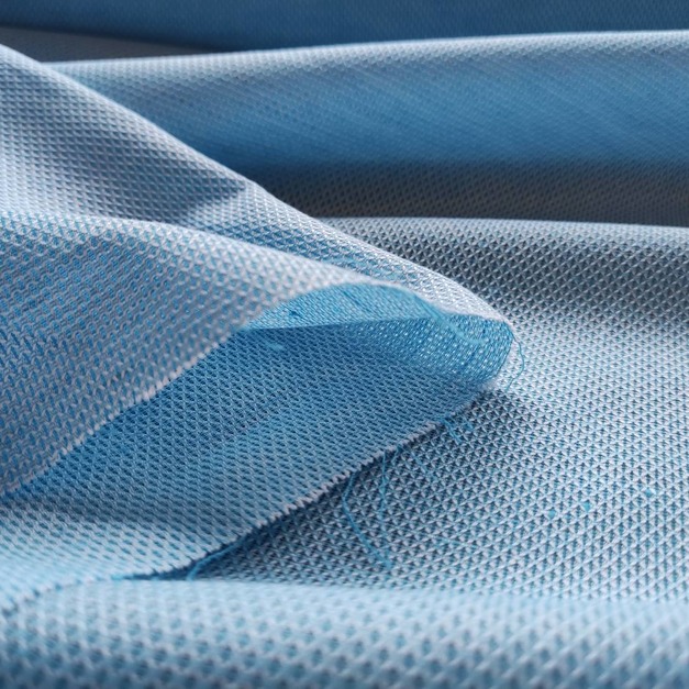 棉麻系列 紗羅織紋 Leno weave 水藍
