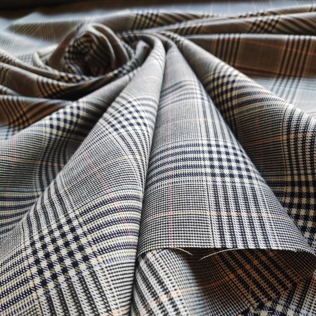 羊毛與棉系列 經典英倫千鳥紋面料