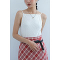 Korea夏日必備削肩背心｜白