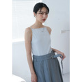Korea夏日必備削肩背心｜灰