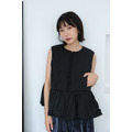 絎縫澎澎氣球背心｜黑_1