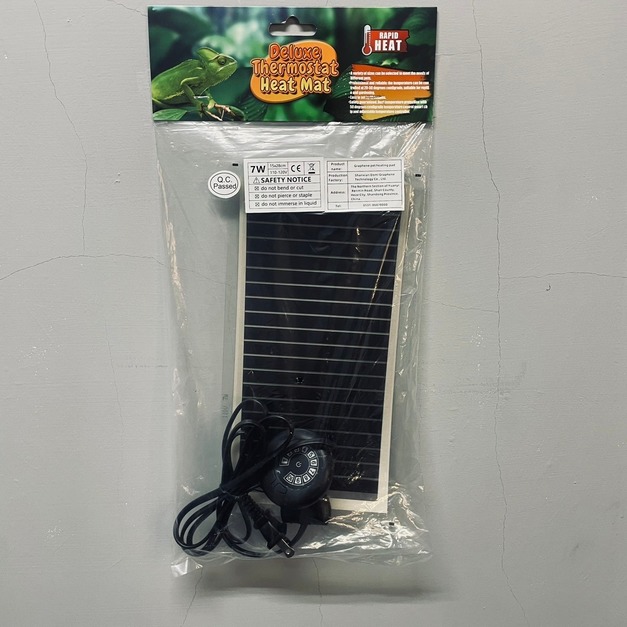 石墨烯十段控溫加溫墊 7w 守宮玉米蛇王蛇奶蛇巨蜥鬆獅蜥變色龍球蟒可用