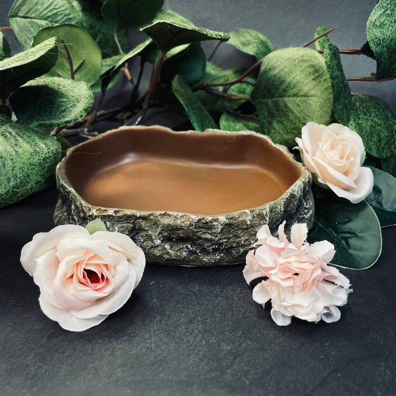 仿石爬蟲用水盆 平底(中) 多用途 守宮 蛇 烏龜 倉鼠 天竺鼠可用