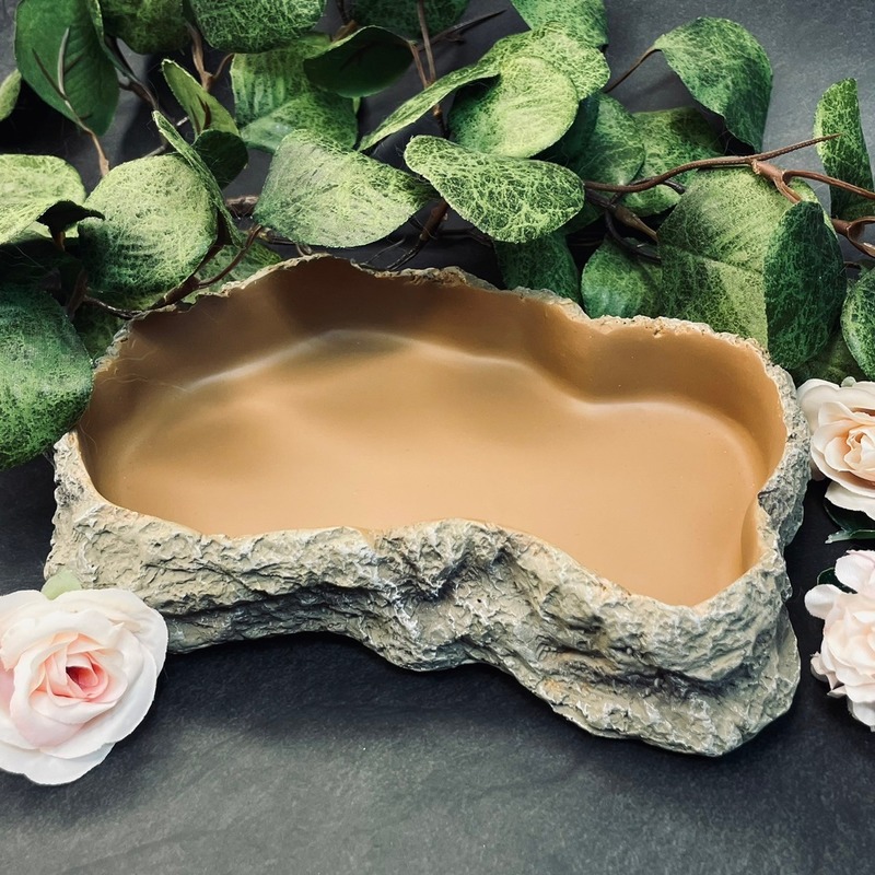 仿石爬蟲用水盆 平底(大) 多用途 守宮 蛇 烏龜 倉鼠 天竺鼠可用