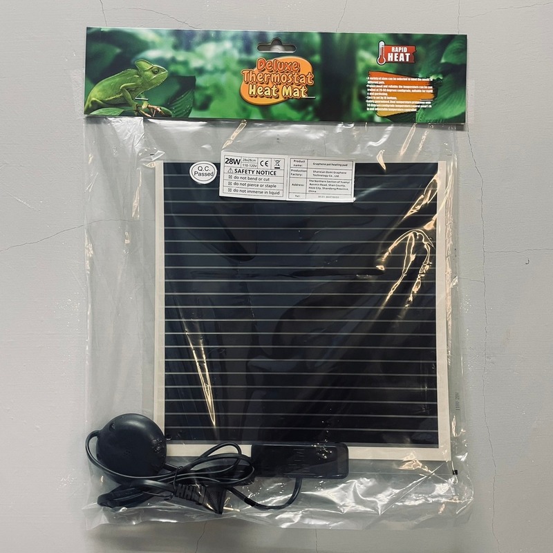 石墨烯十段控溫加溫墊 28w 守宮玉米蛇王蛇奶蛇巨蜥鬆獅蜥變色龍球蟒可用