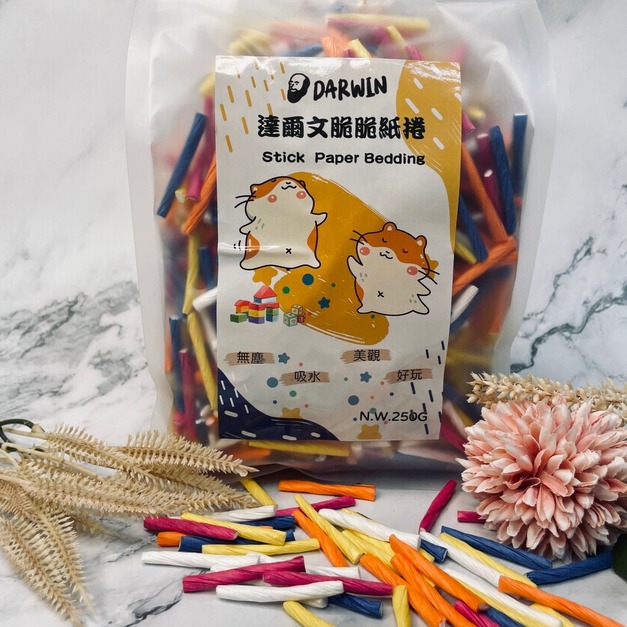 脆脆紙捲 吸臭 墊料250g 多色 黃金鼠倉鼠熊鼠波利鼠三線鼠布丁鼠銀狐鼠可用