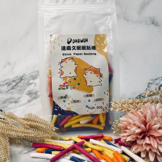 脆脆紙捲 吸臭 墊料 50g 多色 黃金鼠倉鼠熊鼠波利鼠三線鼠布丁鼠銀狐鼠可用