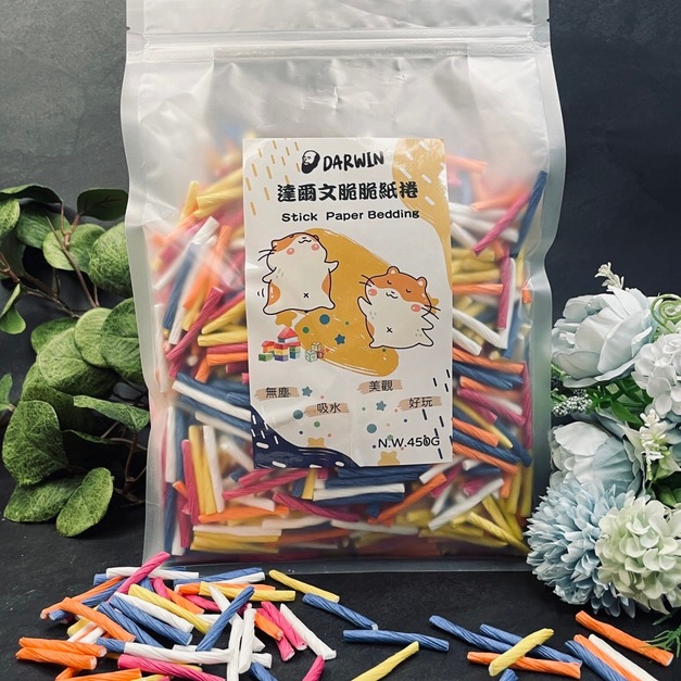 脆脆紙捲 吸臭 墊料450g 多色 黃金鼠倉鼠熊鼠波利鼠三線鼠布丁鼠銀狐鼠可用