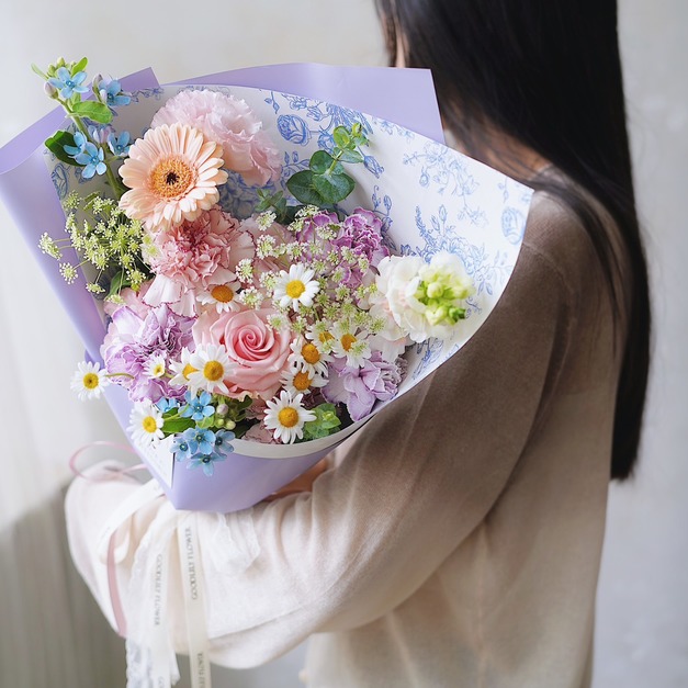 2026 花園拾光｜母親節綜合鮮花束 -花園紫