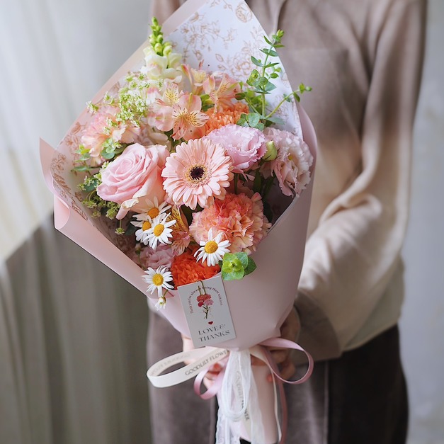 2026 花園拾光｜母親節綜合鮮花束 -拾光粉